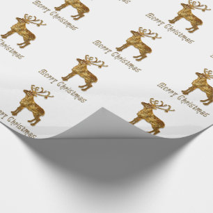 Papier Cadeau Reindeer Christmas Glossy