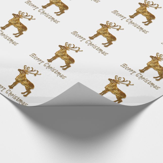 Papier Cadeau Reindeer Christmas Glossy (Coin)