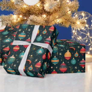 Papier Cadeau Reindeer moderne Joyeux enveloppement cadeau de No