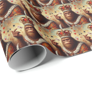 Papier Cadeau Reine des Coeurs de Bigfoot