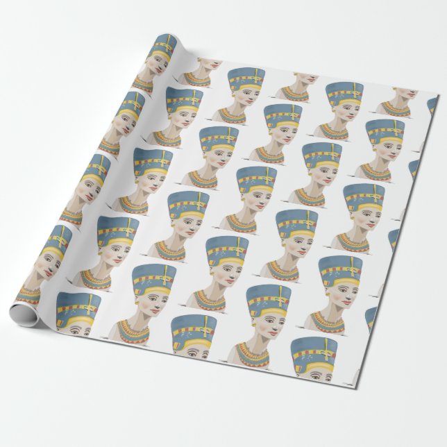 Papier Cadeau Reine Nefertiti (Déroulé)
