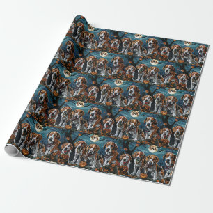 Papier Cadeau Renard américain de langue anglaise Halloween effr