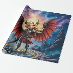 Papier Cadeau Rencontrez Emberlyn — la Gardienne du Chaos Sourir