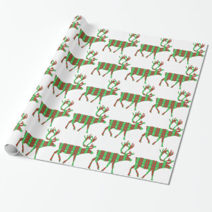 Papier Cadeau Renne de Noël