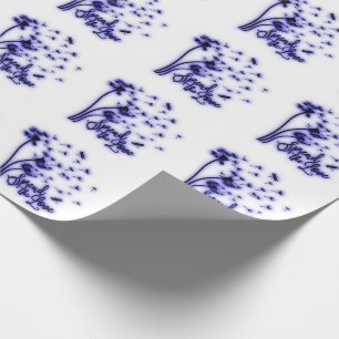 Papier Cadeau Répandre Les Dandelions Amoureux et les libellules