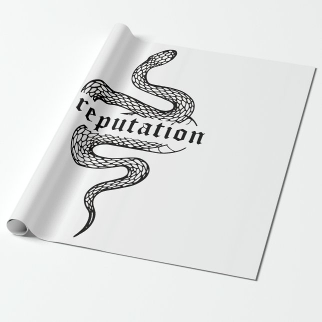 Papier Cadeau Réputation Des Serpents Dans Le Monde T-Shirt (Déroulé)