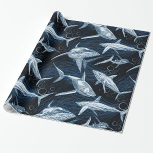 Papier Cadeau Requins