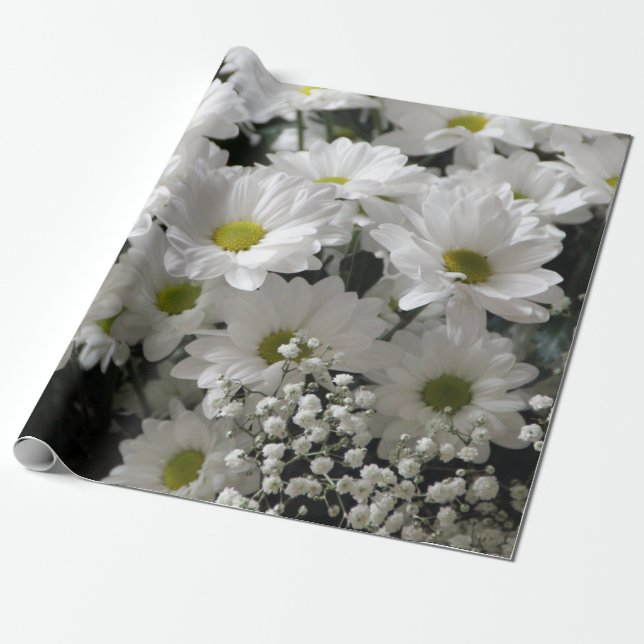 Papier Cadeau Respiration et marguerites du bébé (Déroulé)