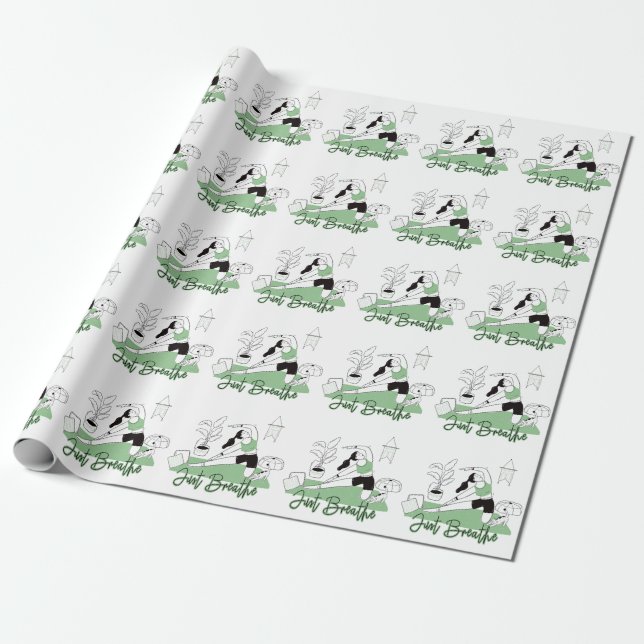 Papier Cadeau Respirer la pochette de méditation Yoga (Déroulé)