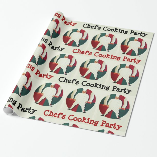 Papier Cadeau RESTAURANT CUISINE DU CHEF PARTI culinaire (Déroulé)