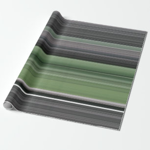 Papier Cadeau Résumé #1 : Vert olive et gris