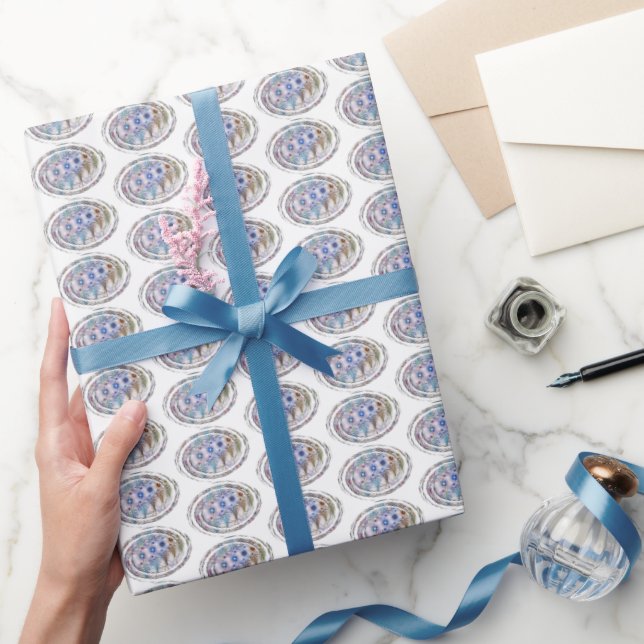 Papier Cadeau Résumé de fougères et de fleurs (Cadeaux)