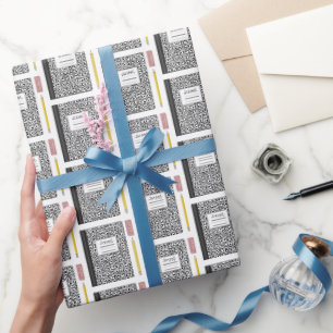 Papier Cadeau Retourner à l'école Fournitures de première journé