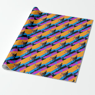 Papier Cadeau Retourner BMX