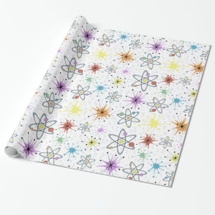 Papier Cadeau Rétro atomique