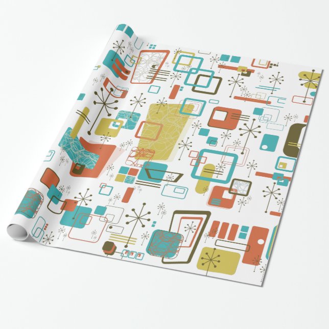 Papier Cadeau Rétro classique (Déroulé)