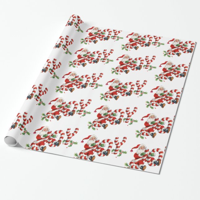 Papier Cadeau Rétro emballage de cadeau mignon de joie de Père (Déroulé)