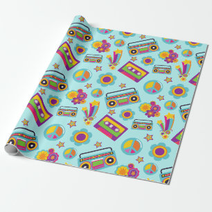 Papier Cadeau Retro Musical 60s Theme Party