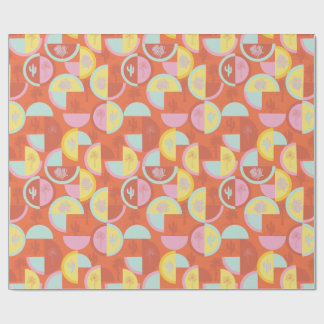 Papier cadeau Retro Palm Springs Cactus