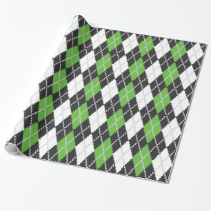 Papier Cadeau Rétro papier d'emballage à motifs de losanges