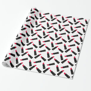Papier Cadeau Rétro, rouge rouge à lèvres