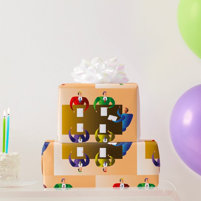 Papier Cadeau Réunion d'affaires (Créateur téléchargé)