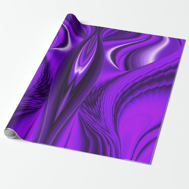 Papier Cadeau Rêve arc-en-ciel violet - Ange des ailes (Déroulé)