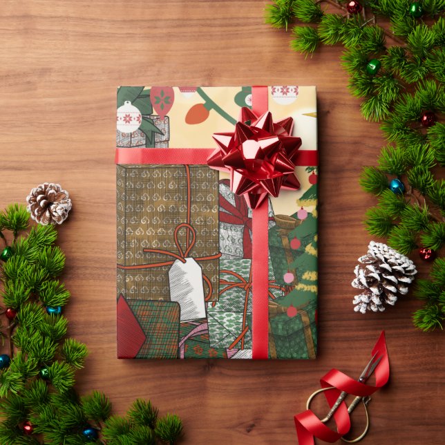 Papier Cadeau Rêver du matin de Noël ! (Cadeau de vacances)
