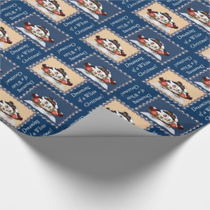 Papier Cadeau Rêver d'un Noël blanc