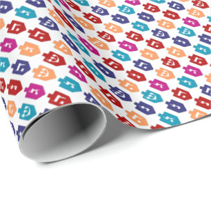 Papier Cadeau Rêves colorés : la fête juive d'Hanoukka