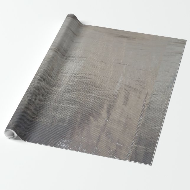 Papier Cadeau Revêtement en tissu gris argenté (Déroulé)