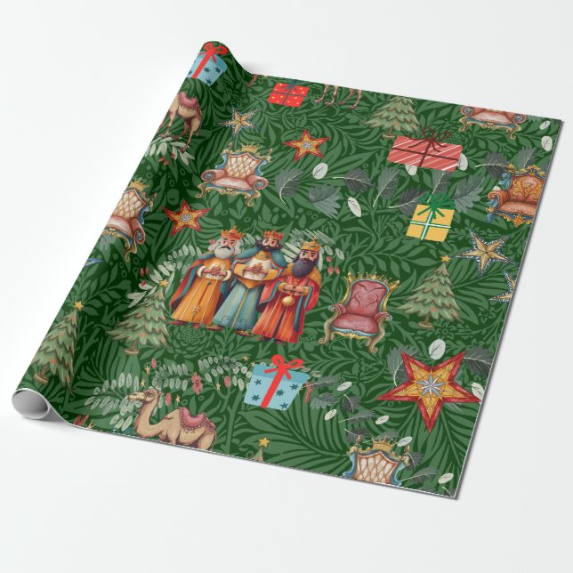 Papier Cadeau Reyes Magos de Oriente (Déroulé)