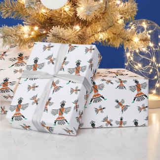 Papier Cadeau rez couteau guerrier