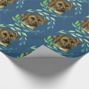 Papier Cadeau Rhodesian Ridgeback avec une aquarelle de