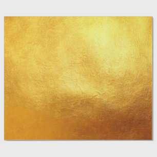 Papier Cadeau Riche Elégant Luxueux Noël Or Faux Foil
