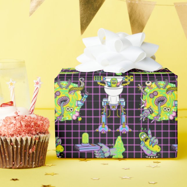 Papier Cadeau RICK ET MORTY™ | Motif du portail de prélèvement (Fête d'anniversaire)