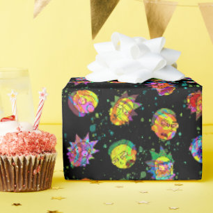 Papier Cadeau RICK ET MORTY™   Motif psychédélique