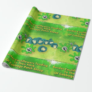 Papier Cadeau Rick London Funny Bordure Collie Flower Comic