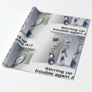 Papier Cadeau Rick London Funny Silverware Police