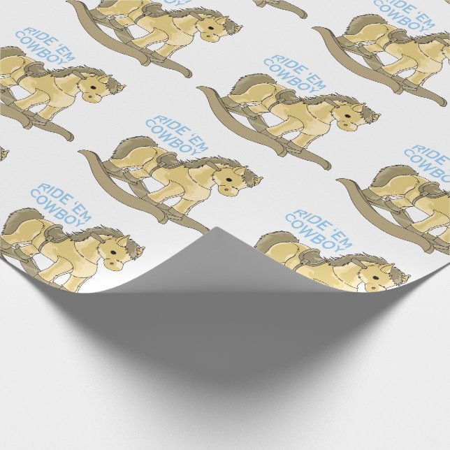 Papier Cadeau Ride 'Em Cowboy (Coin)