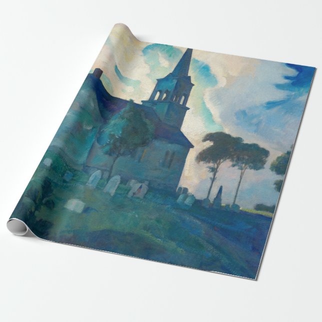 Papier Cadeau Ridge Church, 1936 par Newell Convers Wyeth (Déroulé)