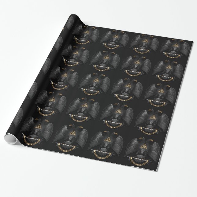 Papier Cadeau Rite écossais maçon Eagle de 32 degrés (Déroulé)