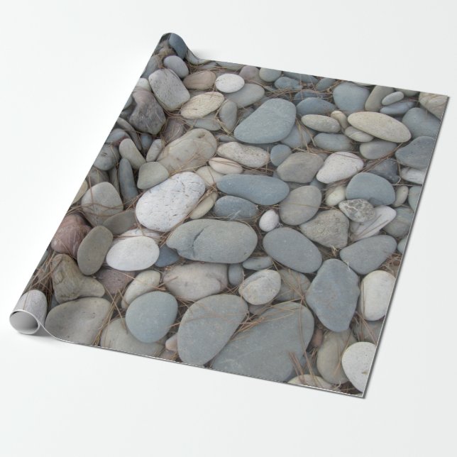Papier Cadeau River Stones Automne Motifs (Déroulé)