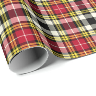 Papier Cadeau Robe de clan Buchanan Tartan écossais Plaid Motif