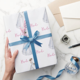 Papier Cadeau Robe de mariée pour la fête de mariage