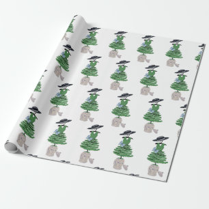 Papier Cadeau Robe Mode Topiary Ginger jarres