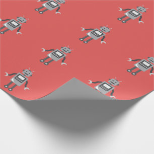 Papier Cadeau Robot de dessin