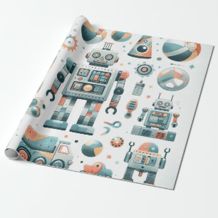 Papier Cadeau Robots