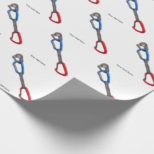 Papier Cadeau Rocck Grimpe Abrappel Belay Carabiner