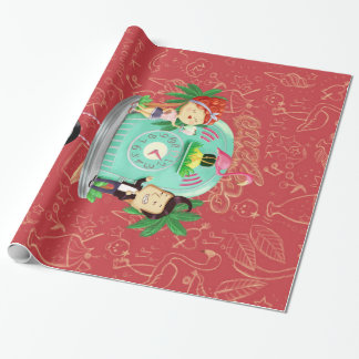 Papier Cadeau Roche petit pain Wallclock de ` n'